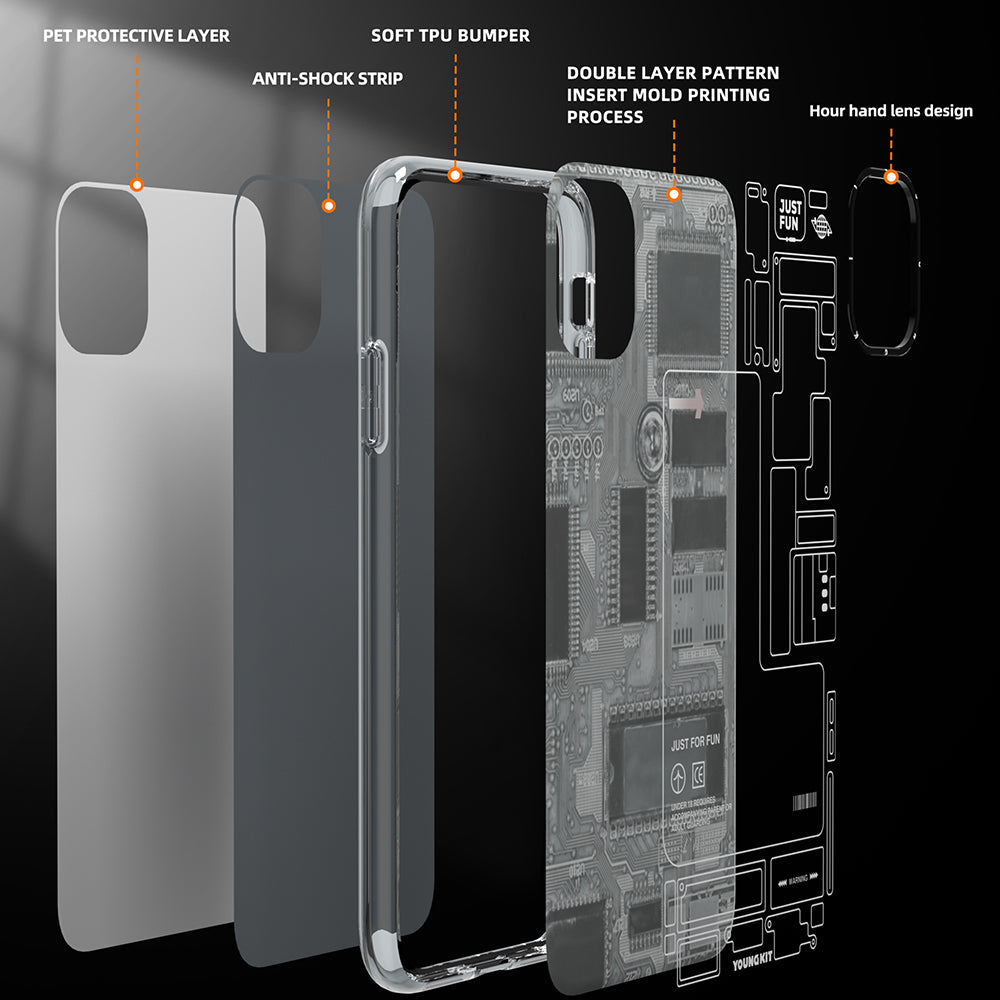 Apple iPhone 11 Kılıf YoungKit Technology Serisi Kapak Mavi