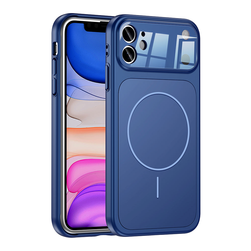 iPhone 11 Kılıf Zore M-Safe Şarj Özellikli Kamera Korumalı Formen Kılıf