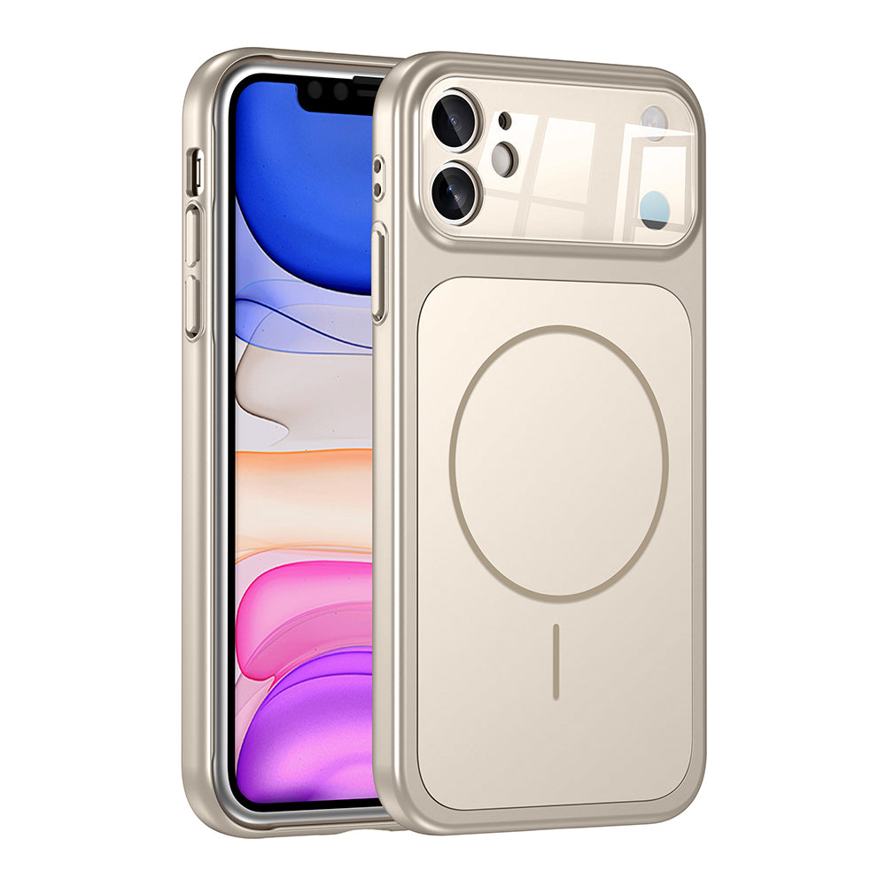 iPhone 11 Kılıf Zore M-Safe Şarj Özellikli Kamera Korumalı Formen Kılıf