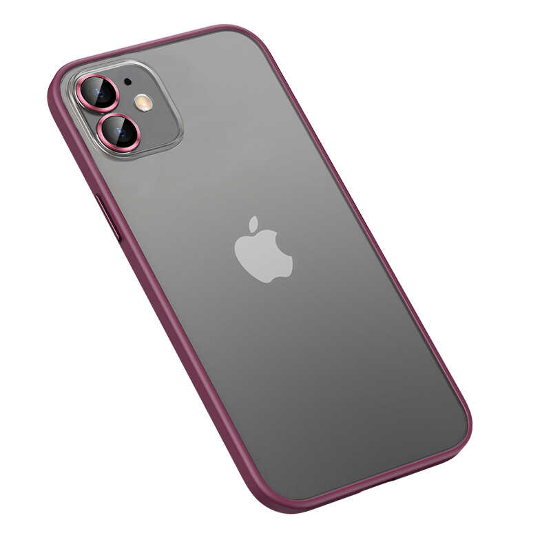 Apple iPhone 11 Kılıf Zore Retro Kapak Koyu Mor