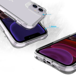 Apple iPhone 11 Kılıf Zore Şeffaf Ultra İnce Airbag Tasarımlı Okka Kapak