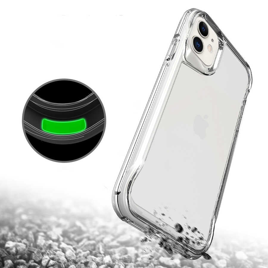 Apple iPhone 11 Kılıf Zore T-Max Kapak Renksiz