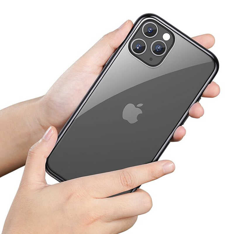 Apple iPhone 11 Pro Benks Magic Glitz Ultra-Thin Transparent Protective Soft Kapak Gümüş