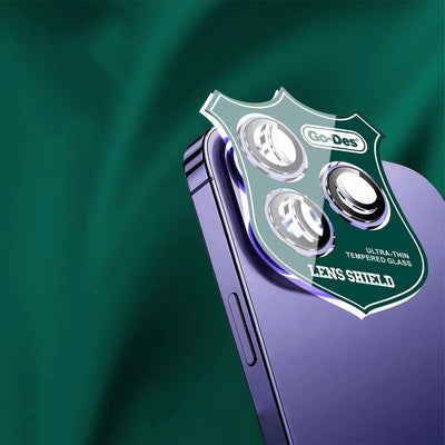 Apple iPhone 11 Pro Max Go Des CL-10 Kamera Lens Koruyucu Koyu Yeşil