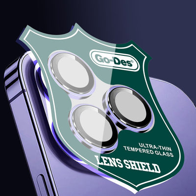 Apple iPhone 11 Pro Max Go Des CL-10 Kamera Lens Koruyucu Gümüş