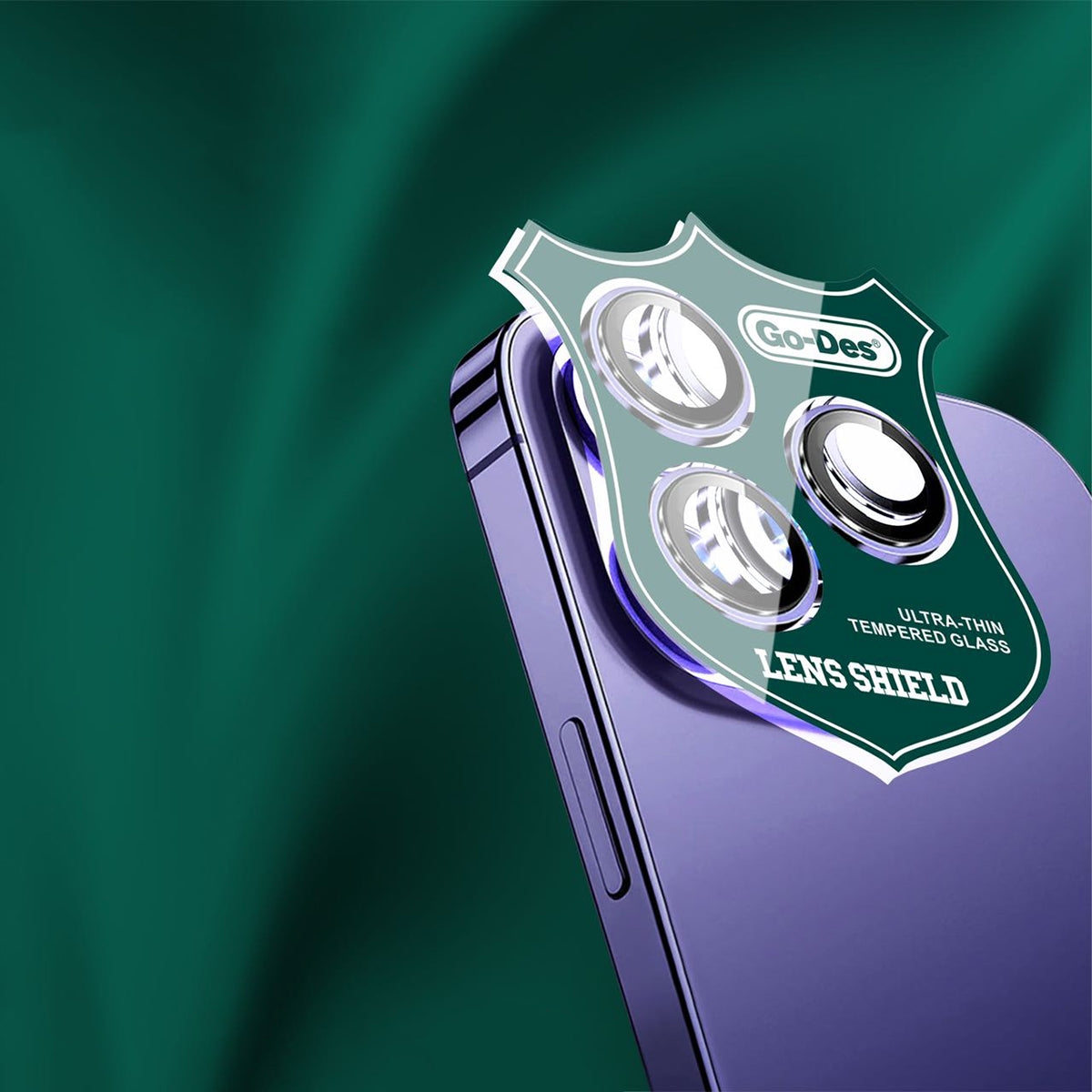 Apple iPhone 11 Pro Max Go Des CL-10 Kamera Lens Koruyucu Gümüş