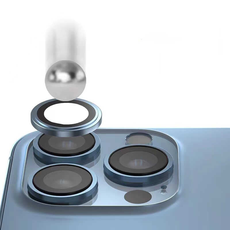 Apple iPhone 11 Pro Max Go Des Eagle Kamera Lens Koruyucu Siyah
