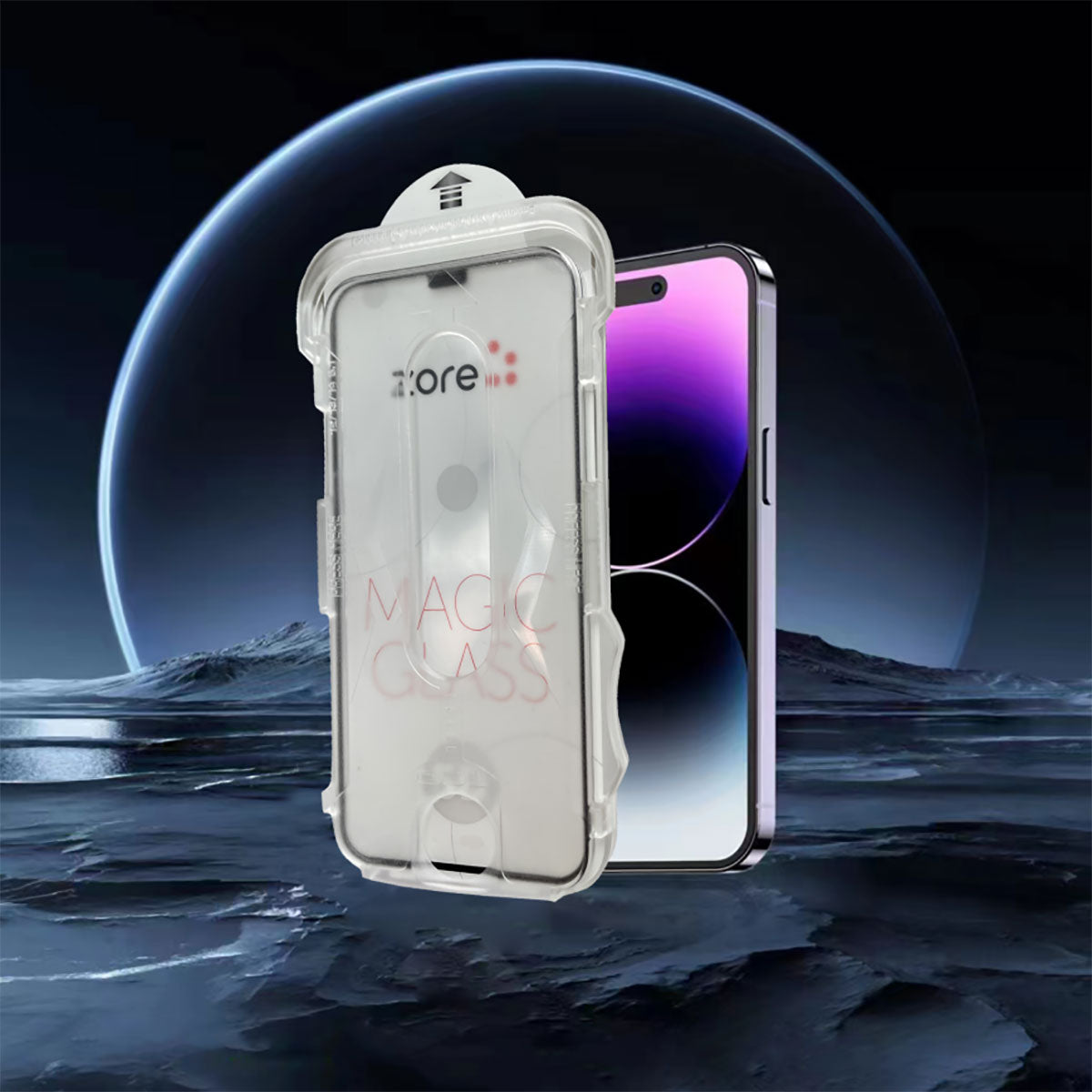 iPhone 11 Pro Zore Kolay Uygulama Aparatlı 5D Magic Glass Cam Ekran Koruyucu