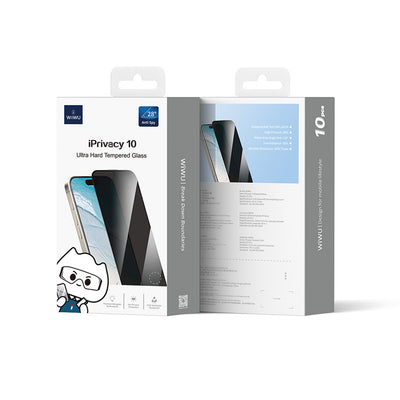 Apple iPhone 11 Wiwu GT-015 Oleofobik Darbeye Karşı Dayanıklı Temperli Ekran Koruyucu 10'lu Paket Siyah