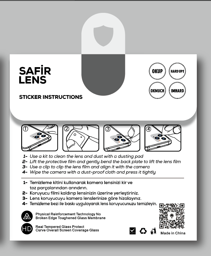 Apple iPhone 11 Zore CL-11 Safir Parmak İzi Bırakmayan Anti-Reflective Kamera Lens Koruyucu