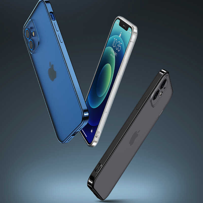 Apple iPhone 12 Benks Matte Electroplated TPU Kapak Yeşil