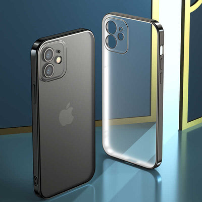 Apple iPhone 12 Benks Matte Electroplated TPU Kapak Mor