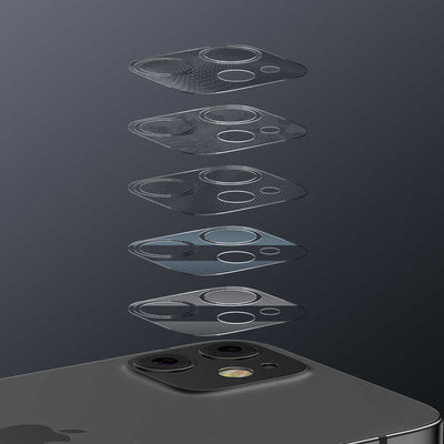 Apple iPhone 12 Benks Soft Kamera Lens Koruyucu Cam Renksiz