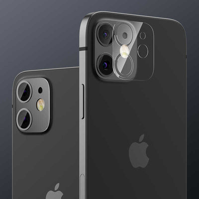 Apple iPhone 12 Benks Soft Kamera Lens Koruyucu Cam Renksiz