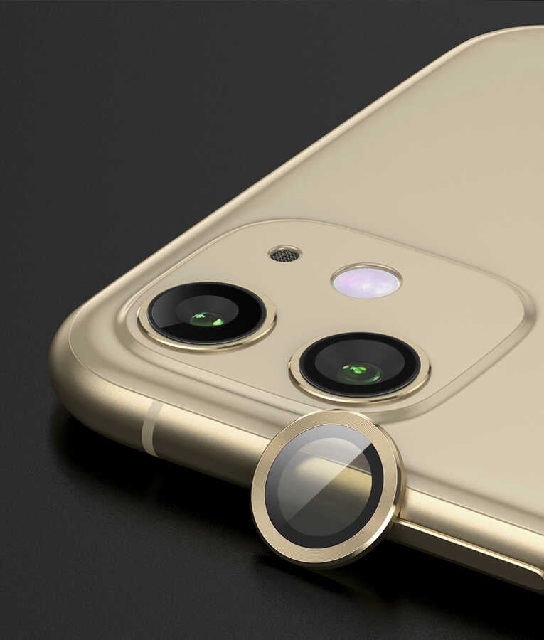 Apple iPhone 11 Kırılmayı Önleyen Tasarım Kamera Lens Koruyucu Yüksek Çözünürlüklü Cl-07