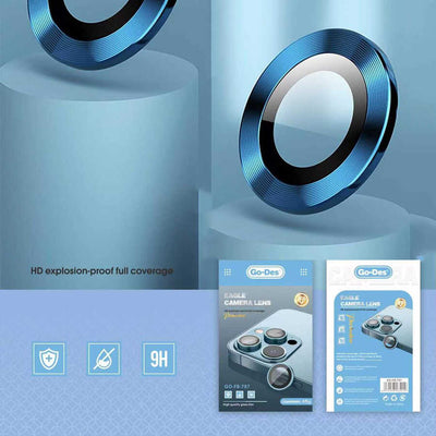 Apple iPhone 12 Go Des Eagle Kamera Lens Koruyucu Mor