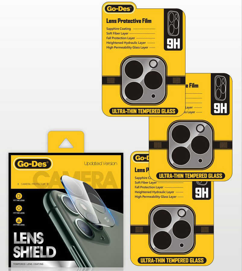 Apple iPhone 12 Go Des Lens Shield Kamera Lens Koruyucu Renksiz