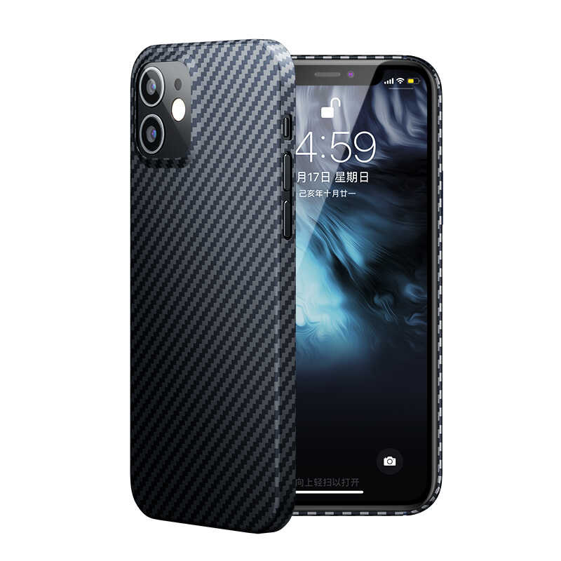 Apple iPhone 12 Kılıf Benks Aramid Kapak Siyah