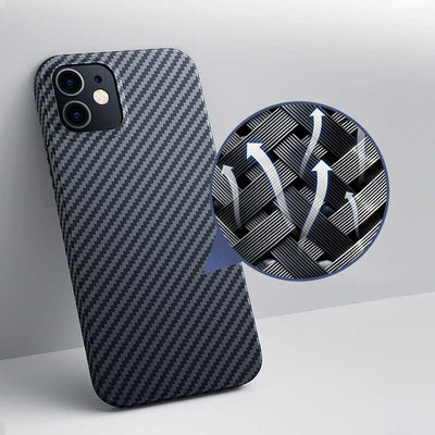 Apple iPhone 12 Kılıf Benks Aramid Kapak Siyah