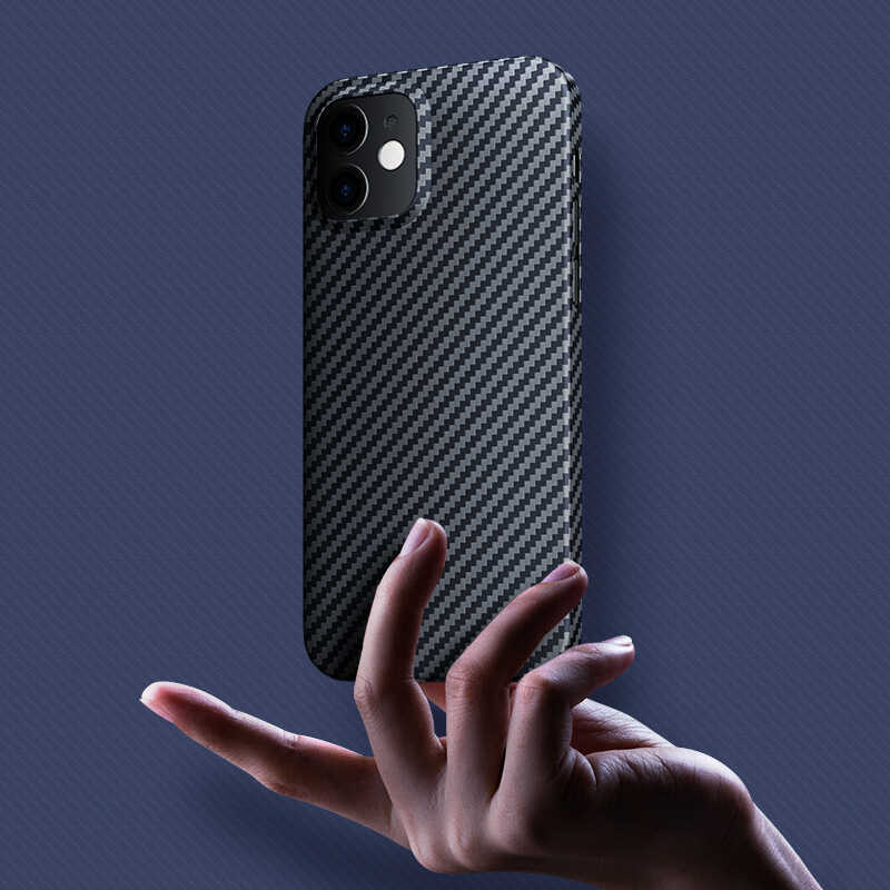 Apple iPhone 12 Kılıf Benks Aramid Kapak Siyah