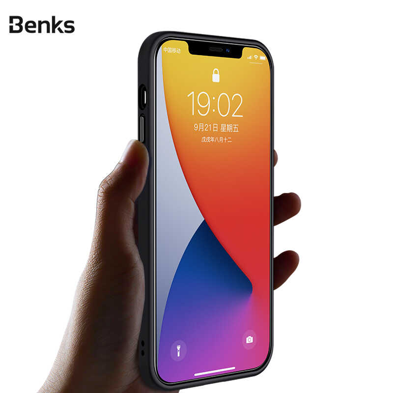 Apple iPhone 12 Kılıf Benks Hybrid Kapak Koyu Yeşil