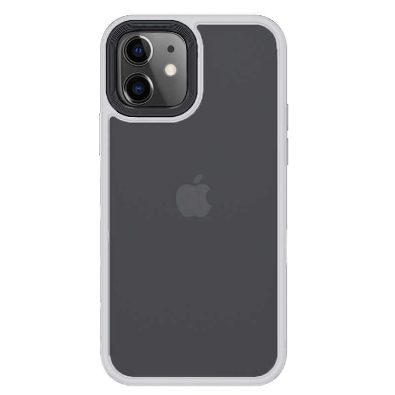 Apple iPhone 12 Kılıf Benks Hybrid Kapak Beyaz