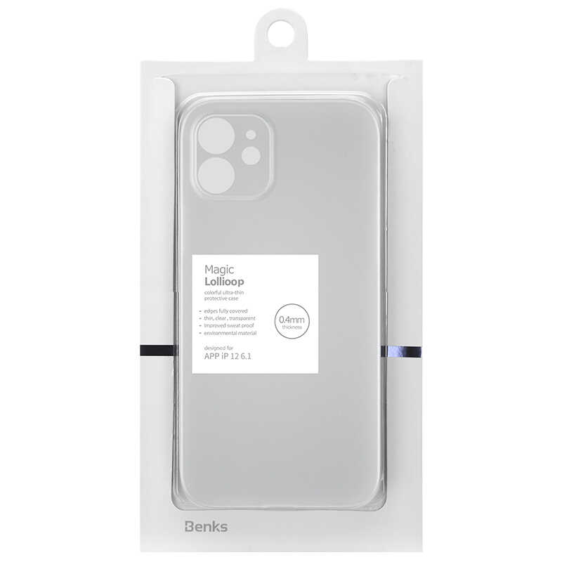 Apple iPhone 12 Kılıf Benks Lollipop Protective Kapak Beyaz