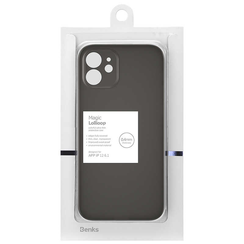 Apple iPhone 12 Kılıf Benks Lollipop Protective Kapak Siyah