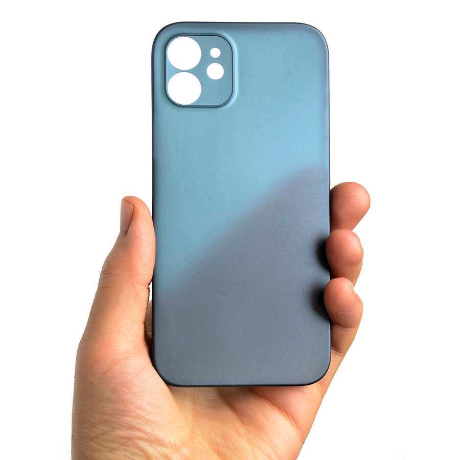 Apple iPhone 12 Kılıf Benks Lollipop Protective Kapak Saks Mavi