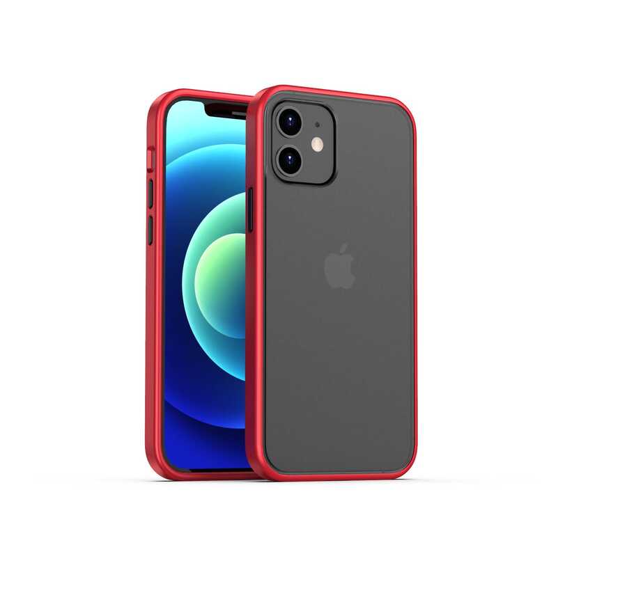 Apple iPhone 12 Kılıf Benks Magic Smooth Drop Resistance Kapak Kırmızı