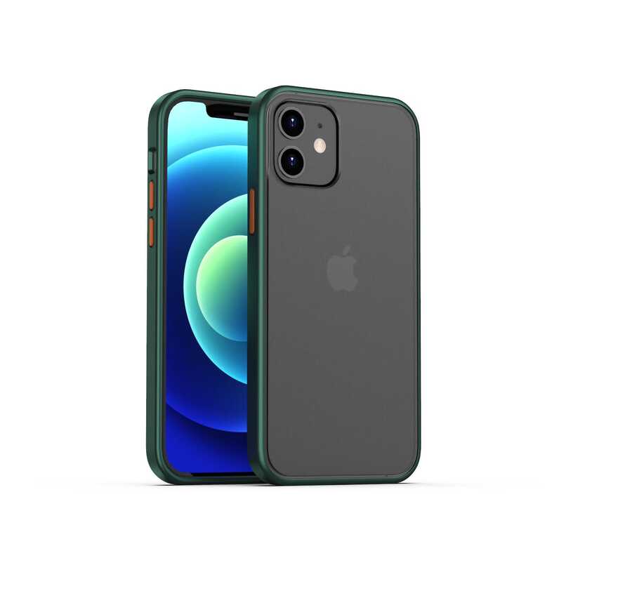 Apple iPhone 12 Kılıf Benks Magic Smooth Drop Resistance Kapak Yeşil