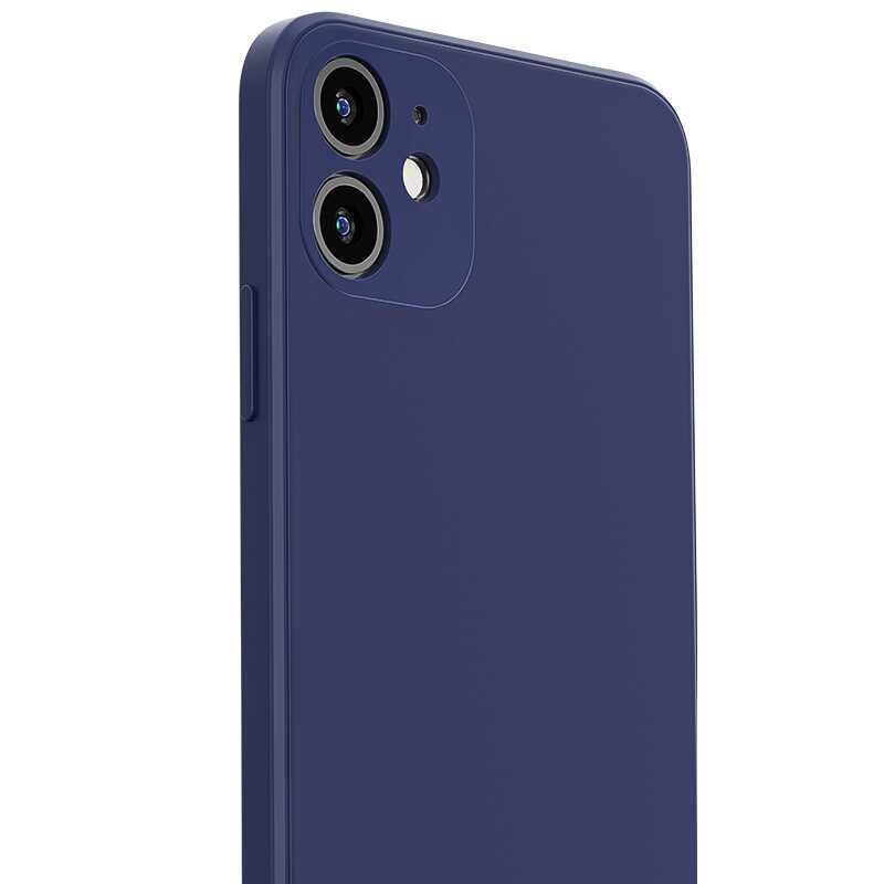 Apple iPhone 12 Kılıf Benks Painting TPU Kapak Lacivert