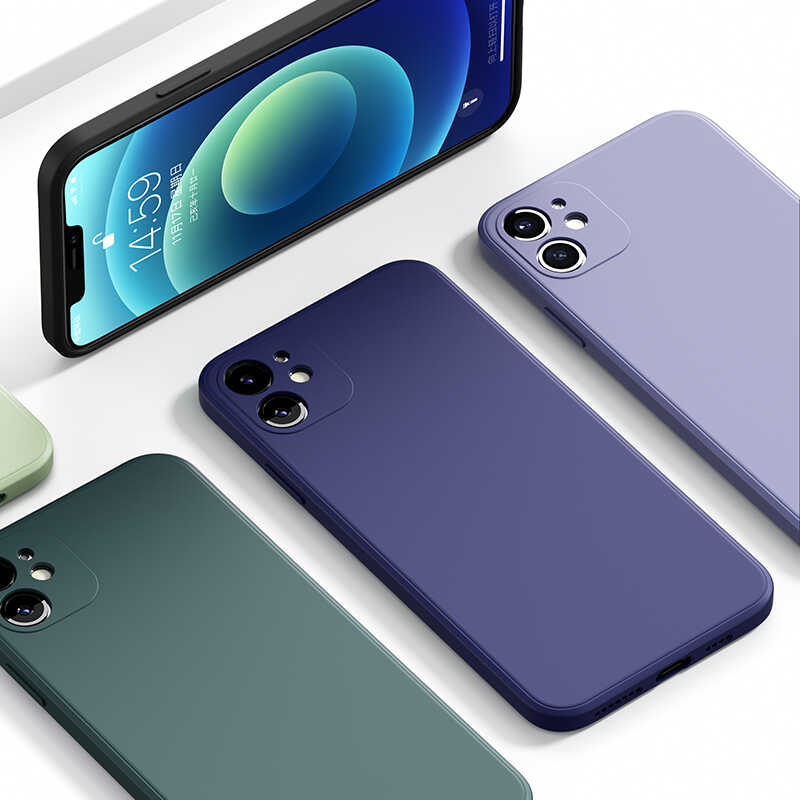Apple iPhone 12 Kılıf Benks Painting TPU Kapak Lavendery Gray