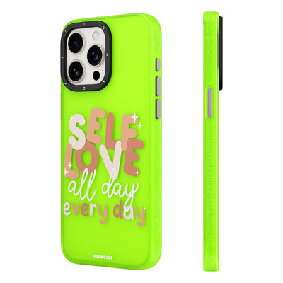 Apple iPhone 12 Kılıf Bethany Green Tasarımlı Youngkit Sweet Language Kapak Gri