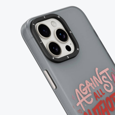 Apple iPhone 12 Kılıf Bethany Green Tasarımlı Youngkit Sweet Language Kapak Gri