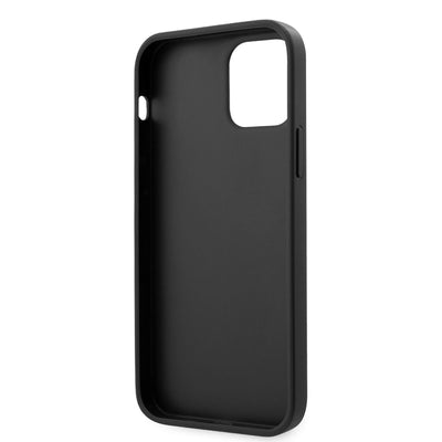 Apple iPhone 12 Kılıf GUESS Çift Kart Bölmeli Kapak Kahverengi