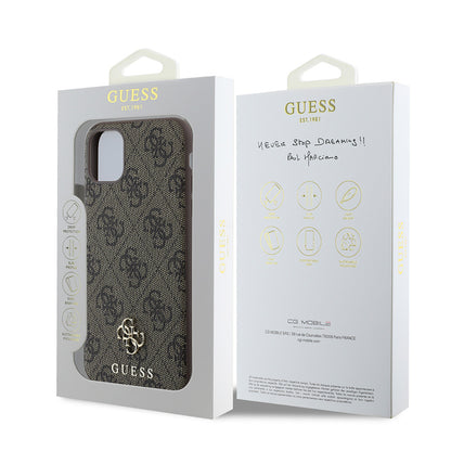 iPhone 12 Kılıf Guess Orjinal Lisanslı M-safe Şarj Özellikli Small 4G Classic Kılıf