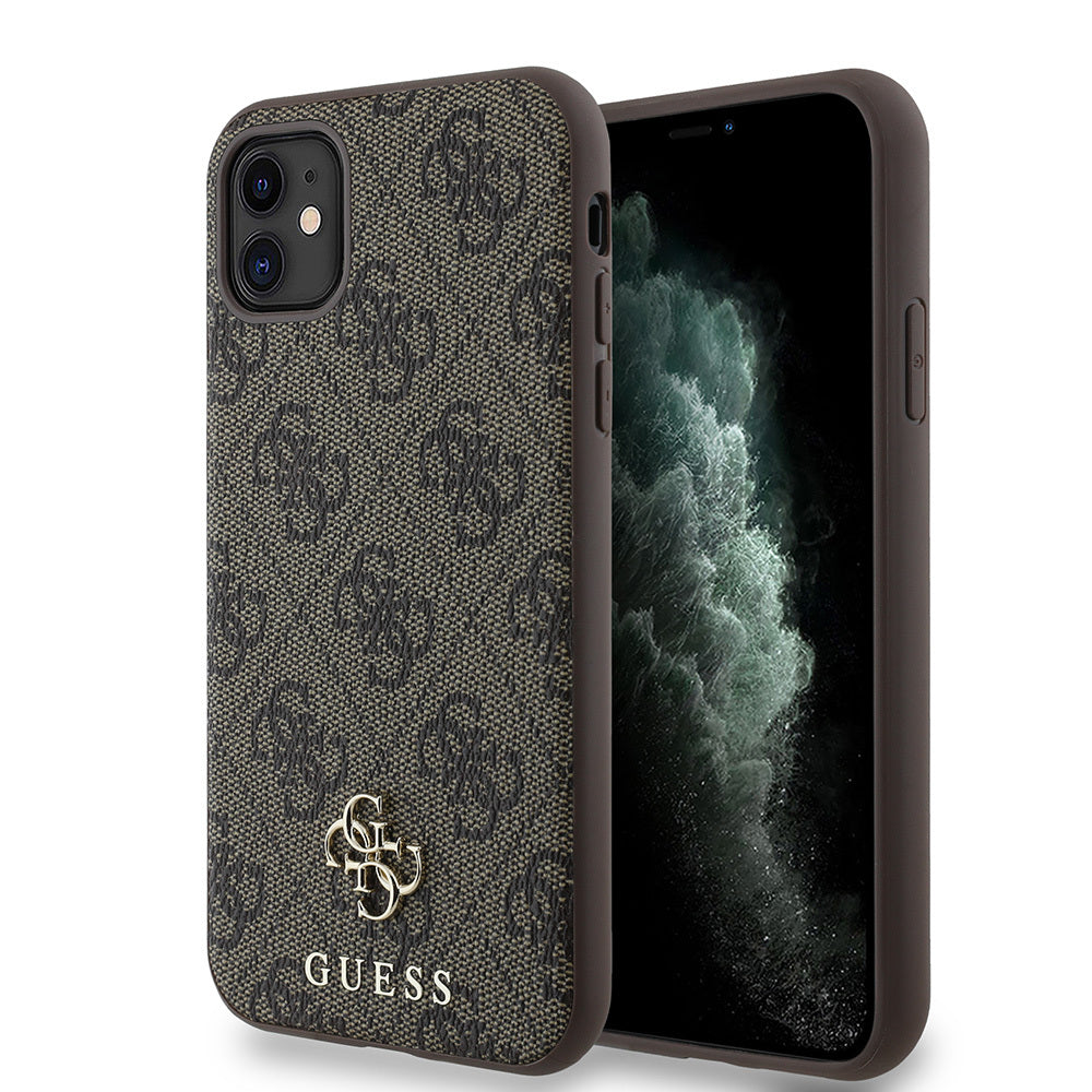 iPhone 12 Kılıf Guess Orjinal Lisanslı M-safe Şarj Özellikli Small 4G Classic Kılıf