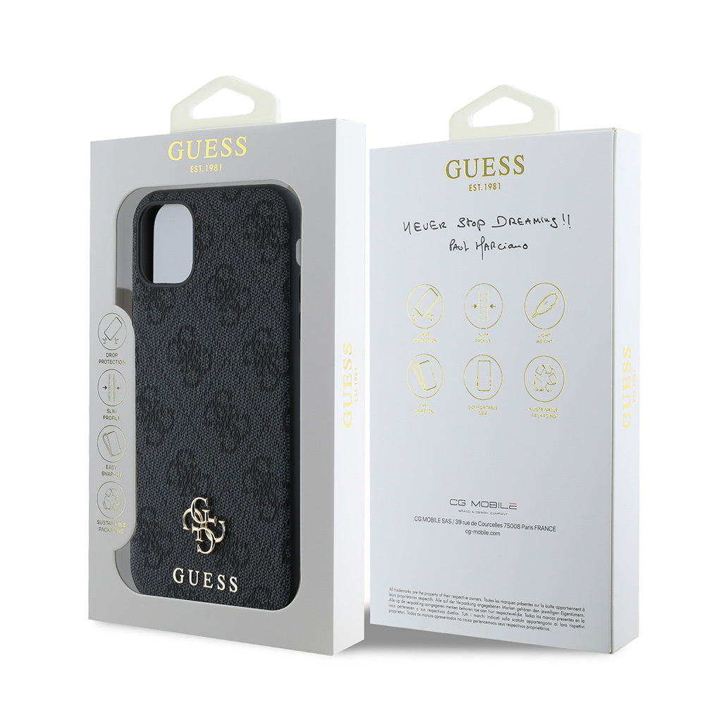 iPhone 12 Kılıf Guess Orjinal Lisanslı M-safe Şarj Özellikli Small 4G Classic Kılıf