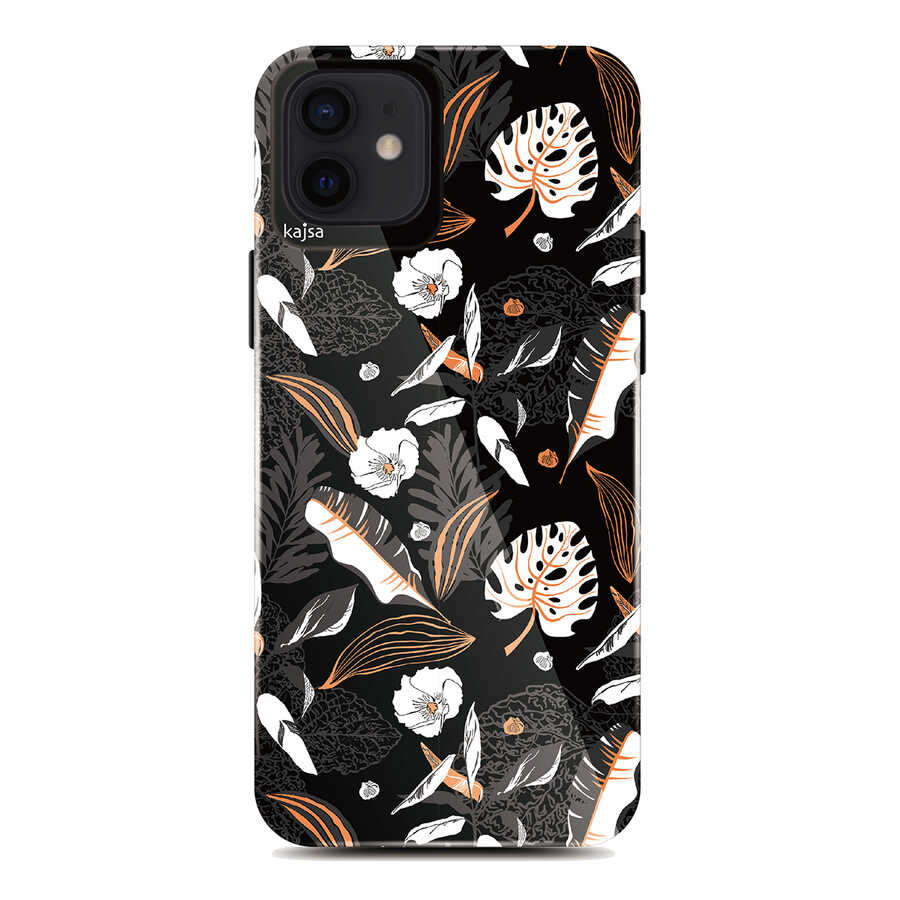 Apple iPhone 12 Kılıf Kajsa Botanic Kapak NO2