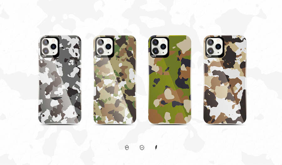 Apple iPhone 12 Kılıf Kajsa Camo Kapak