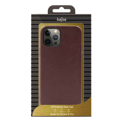 Apple iPhone 12 Kılıf Kajsa Crazy Horse Kapak Gri