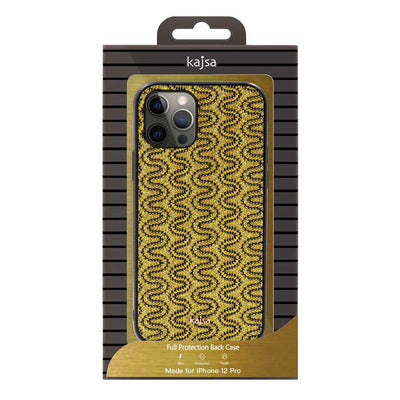 Apple iPhone 12 Kılıf Kajsa Glamorous Serisi Waterfall Pattern Kapak Gri