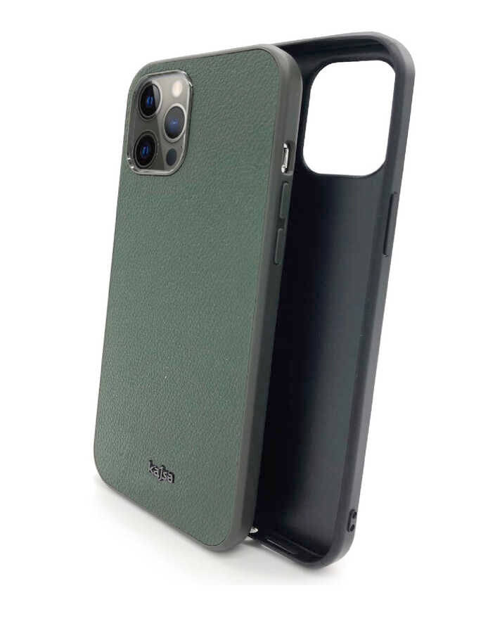 Apple iPhone 12 Kılıf Kajsa Luxe Collection Hakiki Deri Kapak Kırmızı