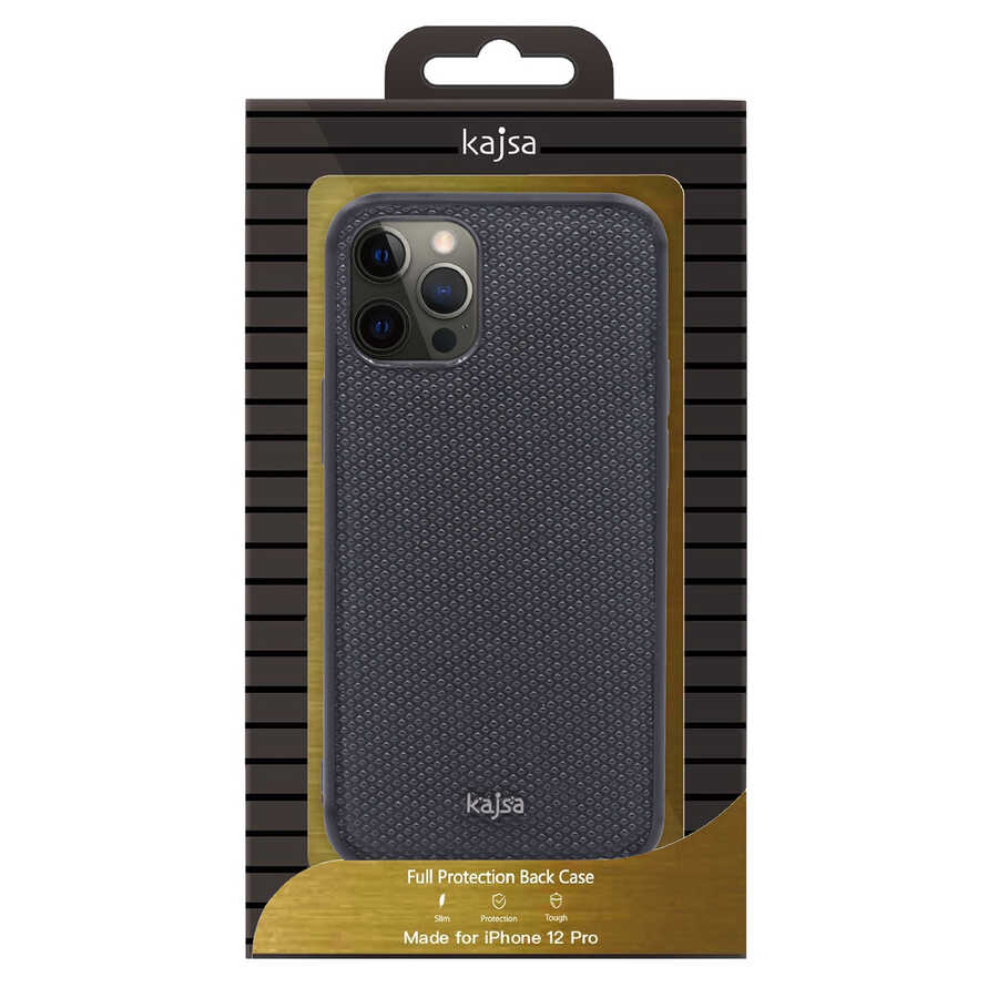 Apple iPhone 12 Kılıf Kajsa Preppie Serisi Dark Kapak NO2