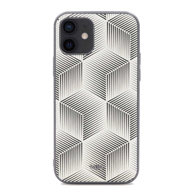 Apple iPhone 12 Kılıf Kajsa Splendid Serisi 3D Cube Kapak Mor