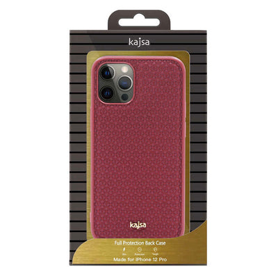 Apple iPhone 12 Kılıf Kajsa Splendid Serisi 3D Leaf Kapak Mavi