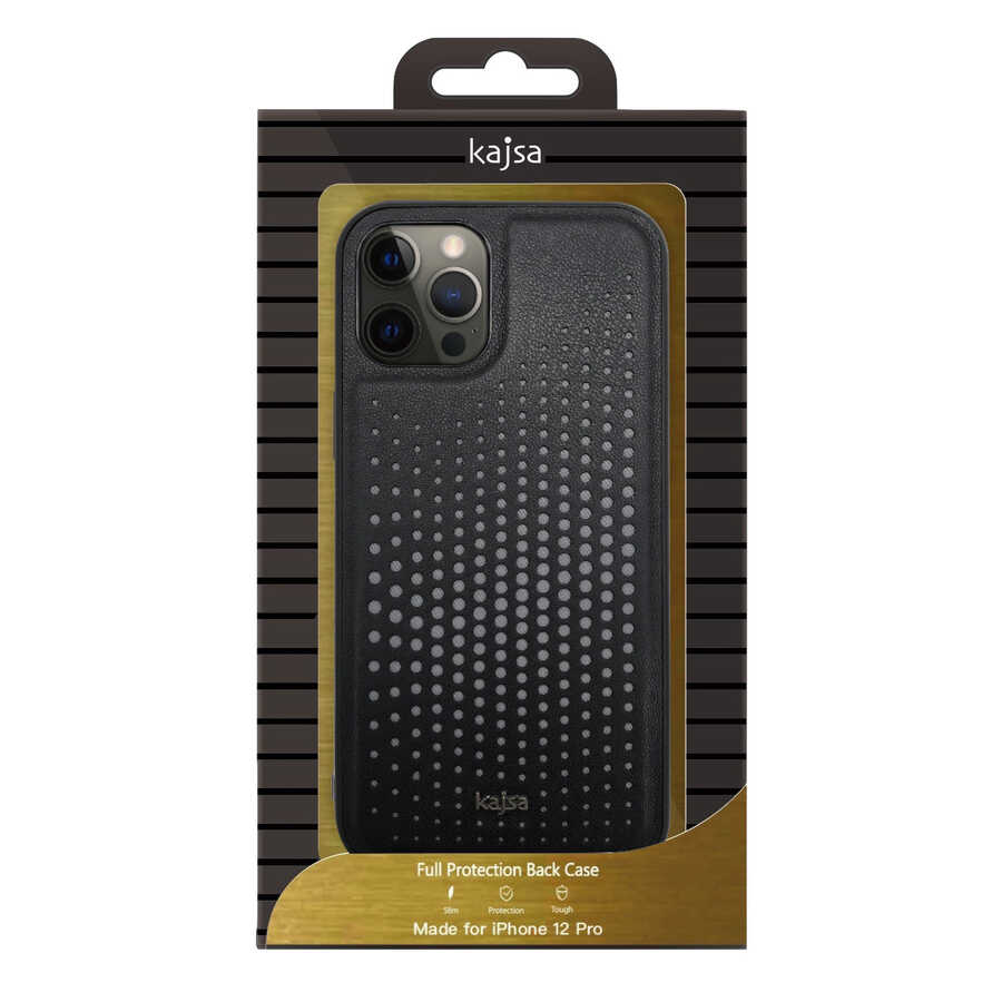 Apple iPhone 12 Kılıf Kajsa Splendid Serisi Circle Kapak Gri