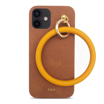 Apple iPhone 12 Kılıf Kajsa Splendid Serisi Morandi Ring Kapak Yeşil