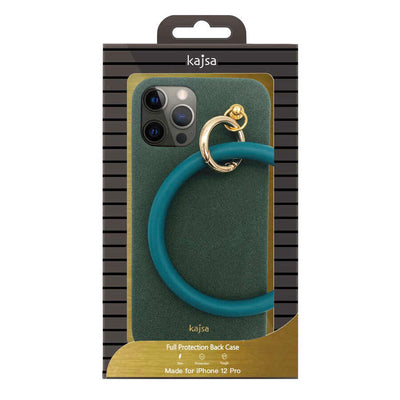 Apple iPhone 12 Kılıf Kajsa Splendid Serisi Morandi Ring Kapak Kahverengi